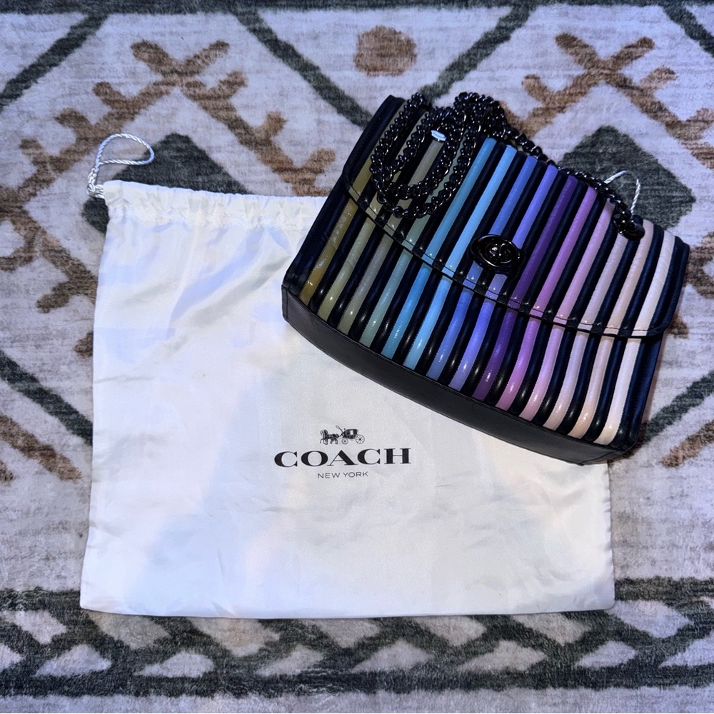 Coach Limited Edition Rainbow Ombre Parker Shoulder Bag